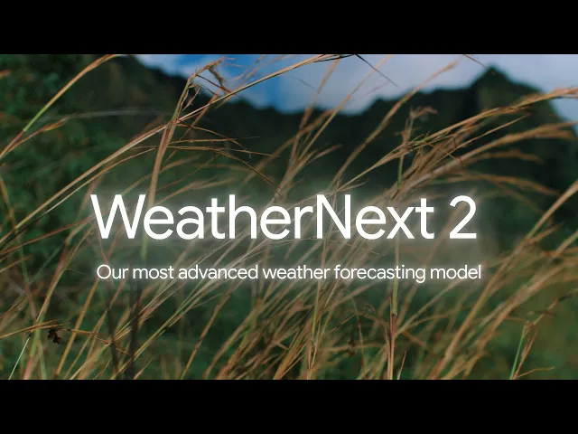 구글 딥마인드가 공개한 차세대 기상 예측 모델 '웨더넥스트 2(WeatherNext 2)' 이미지