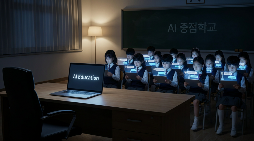 한 학교에선 태블릿으로 AI 코딩 수업을 하고, 바로 옆 학교에선 칠판에 알고리즘을 그린다. 같은 학년, 같은 교육과정이지만 교실마다 풍경이 다르다. 
